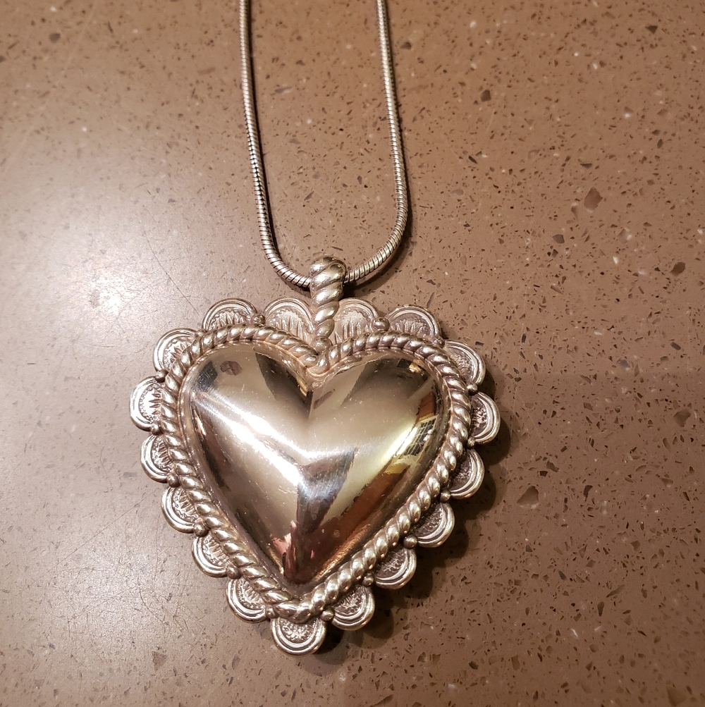 Brighton Sonora Bold Heart Reversible Necklace